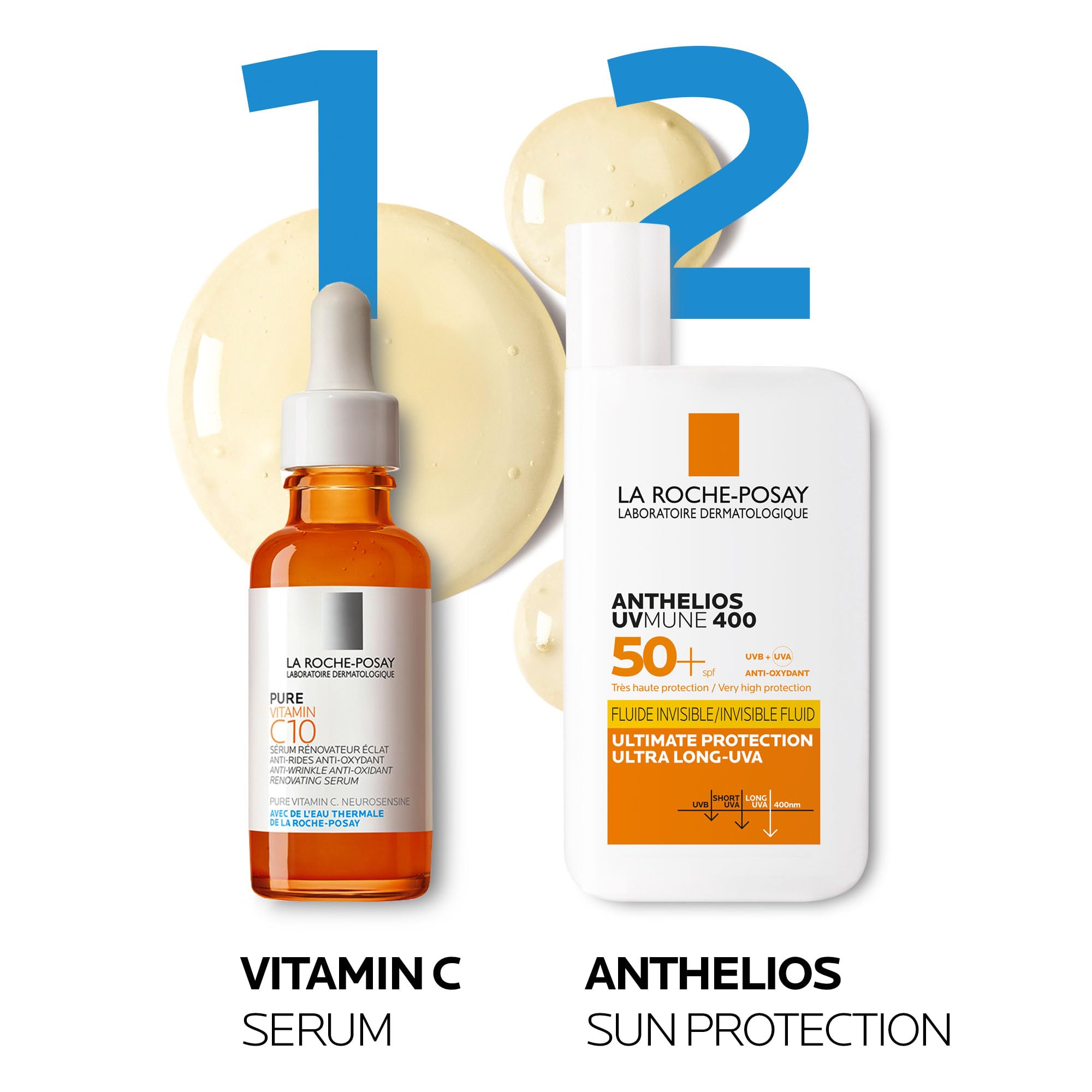 La Roche-Posay Anthelios UVmune 400 Invisible Fluid SPF50+ (50ml) - Advanced Fluid for Sensitive Skin
