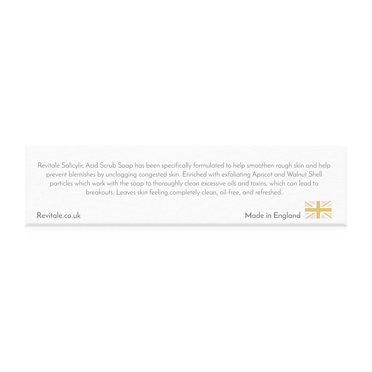 Revitale Advanced BHA Salicylic Acid Scrub Soap - Exfoliating Face & Body Pore Cleanser Bar