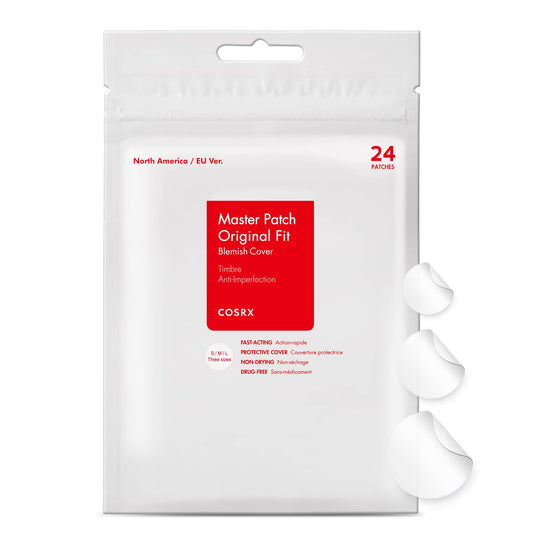 COSRX Master Patch Original Fit (24 Counts) - Hydrocolloid Absorbing Pimple Patches for Spot Treatment