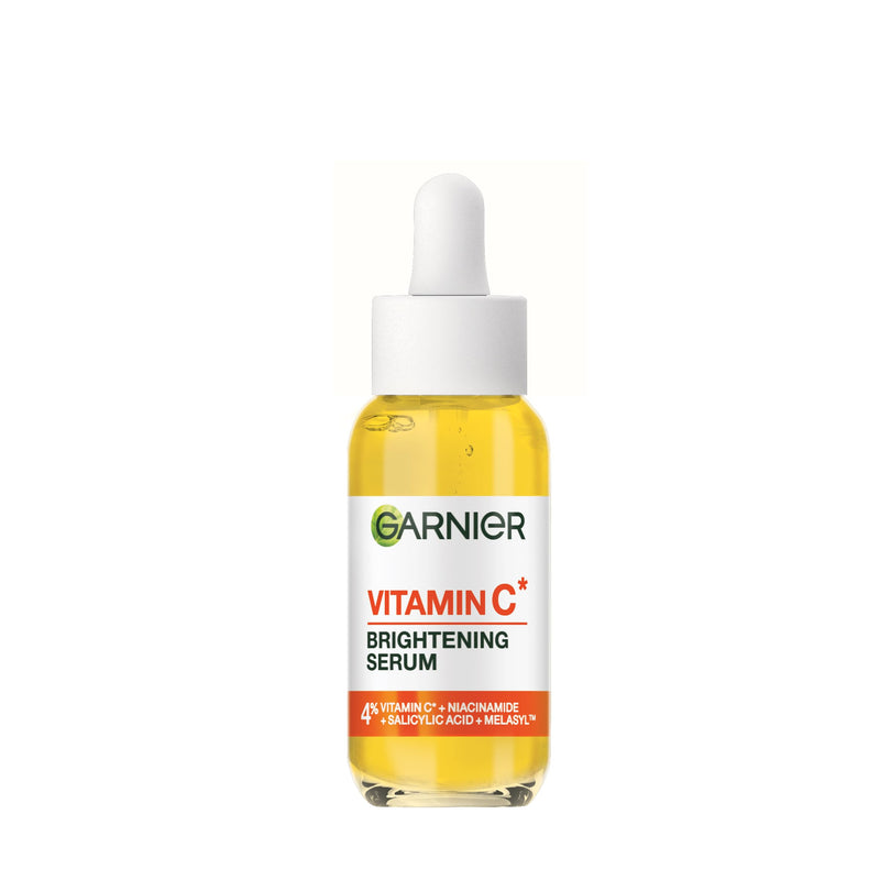 Garnier Vitamin C Brightening Face Serum - 4% Niacinamide & Salicylic Acid Dark Spot Corrector - 30ml