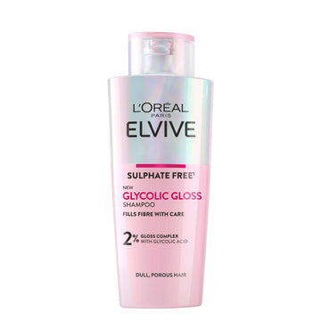 L'Oreal Paris Elvive Glycolic Gloss Shampoo 200ml - For Dull Porous Hair