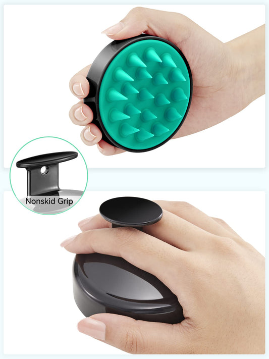 HEETA Scalp Massager Shampoo Brush - Soft Silicone Hair Care & Growth Brush