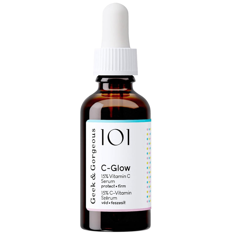 Geek & Gorgeous 101 C-Glow Serum - 15% Vitamin C & Ferulic Acid Brightening Formula - 30ml