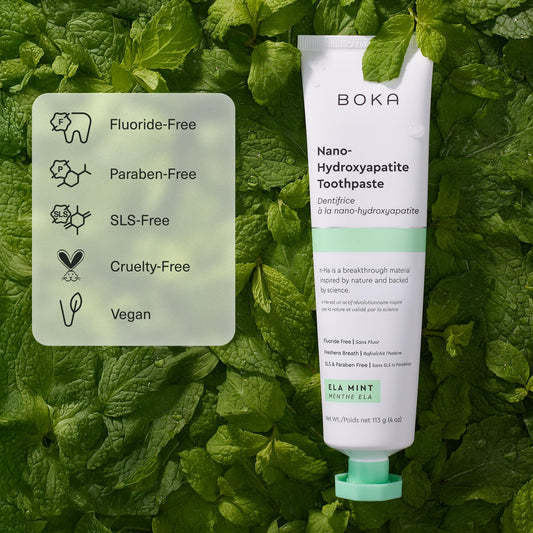 Boka Fluoride Free Nano Hydroxyapatite Toothpaste 113g - Mild Ela Mint